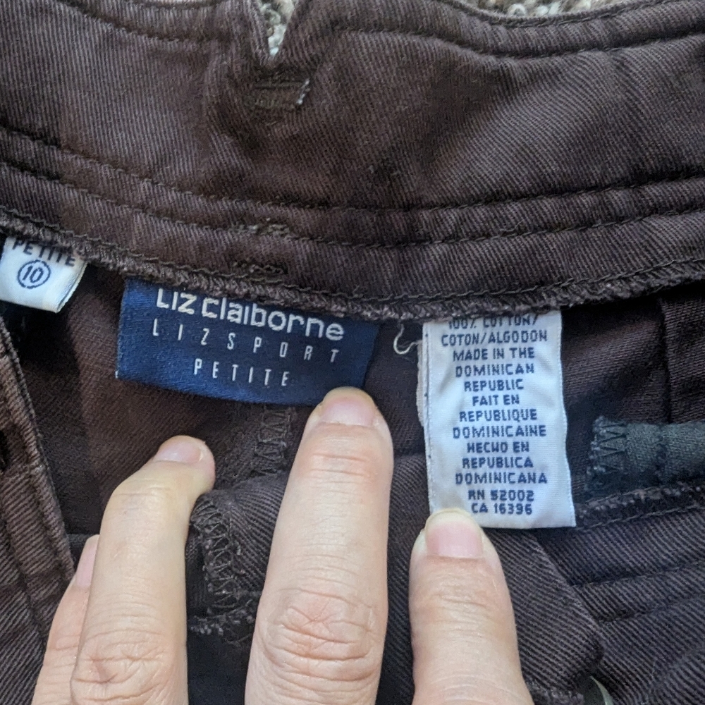 vintage Liz Claiborne Chocolate Brown Trousers - Picture 2 of 7